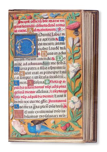 MANUSCRIPT.  Illuminated Book of Hours in Latin on vellum.  Early 16th century